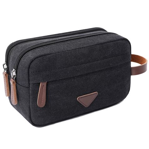 makeup bags with fake leather|leather cosmetic bag for men.